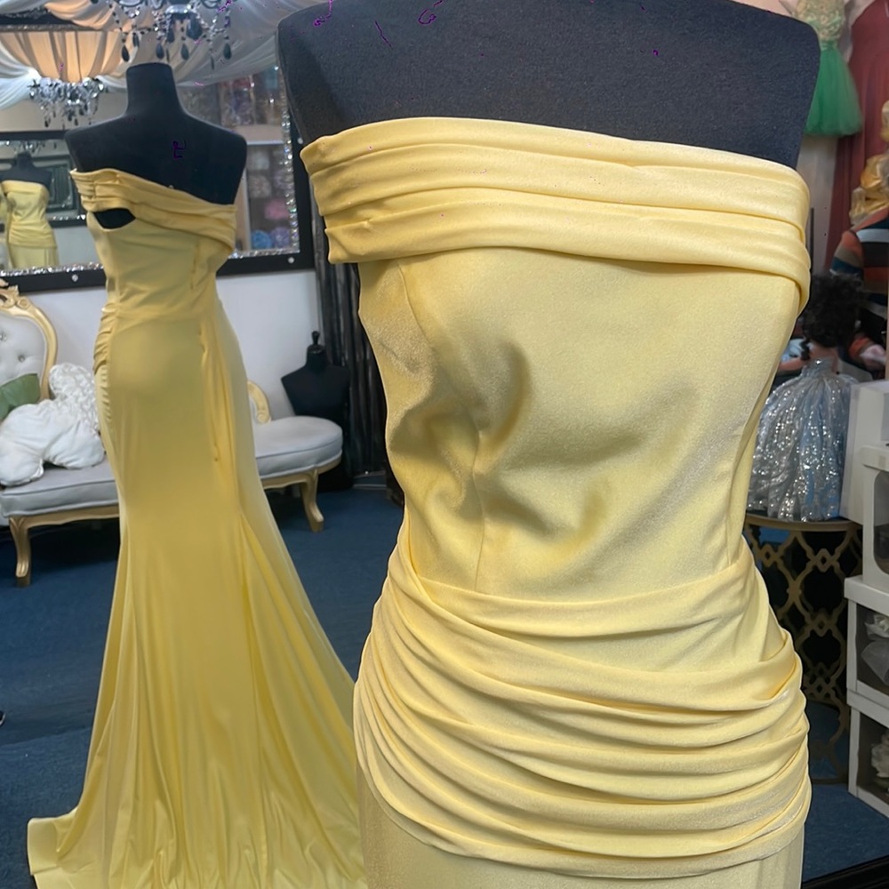 Yellow Prom Dress.